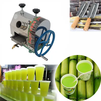 Commercial Manual Sugar Cane Press Juicer Juice Machine Extractor Mill • $262.20