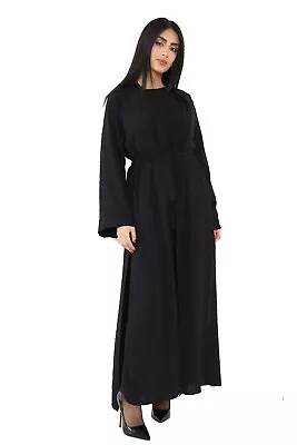 Women Three-Piece Co Ord Set Abaya Ladies Modest Wear Cardigan Pocketed Bottom • £19.95