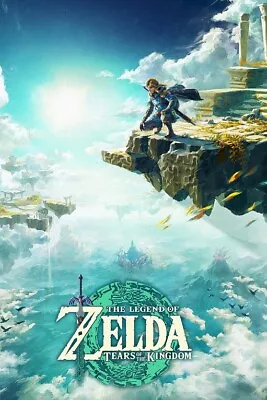 $13.98 • Buy Legend Of Zelda Tears Of The Kingdom Movie Art Fabric Poster