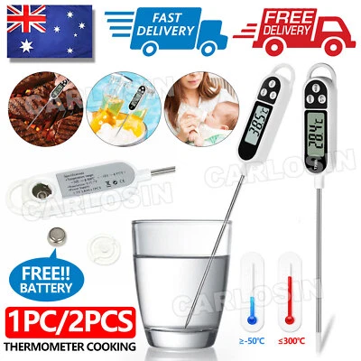 $5.95 • Buy Digital Cooking Kitchen Thermometer Food BBQ Meat Water Temperature Probe Gauge