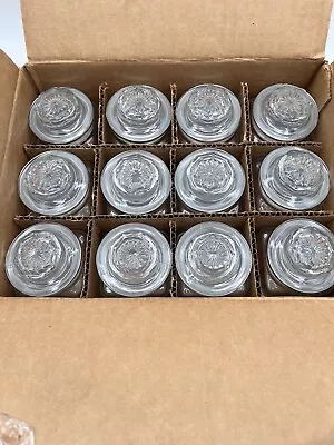 Anchor Hocking 4 Oz Clear Jars With Lids - One Dozen - Great For Candles!!! • $25