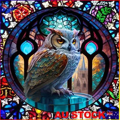 $10.89 • Buy 5D DIY Full Round Drill Diamond Painting Owl Kit Art Home Decoration (A7192)