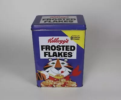 Vintage Remake Kellogg's Frosted Flakes Tin 2015 Frosties Tony The Tiger Brand • £8.99