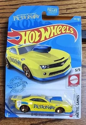 Hot Wheels 2021 Mattel Games Series 5/5 Yellow '10 Pro Stock Camaro • $2