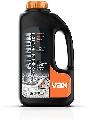 Carpet Cleaner Solution Shampoo Detergent-Liquid Wet Washer Vax Platinum 1.5L • £25.99