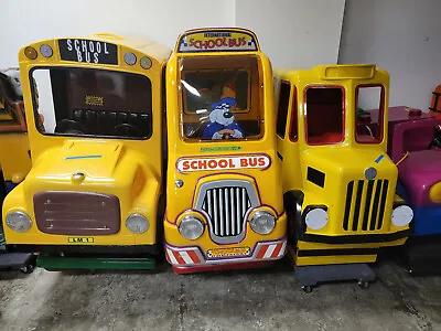 School Bus Coin Operated Kiddie Ride- 3 To Choose From • $1195