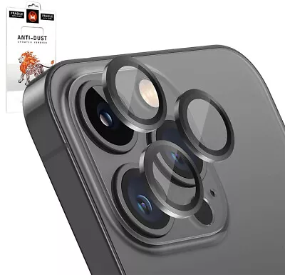 Camera Lens Protector For IPhone 12 13 14 15 Pro Max Metal Ring Glass Lens Cover • £3.75