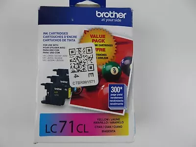 Brother LC71CL Color Ink Cartridges 3 Pack LC713PKS Expired 12/2018 • $9.31
