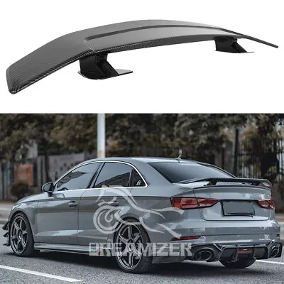 47  For Audi A3 S3 RS3 A4 S4 A5 A6 Carbon Car Rear Trunk Spoiler GT Sport Wing • $99.02