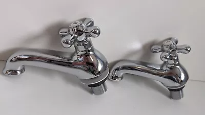 Edwardian Bath Tap Set (pair) In Chrome Make-Rothwell Collection • £24.99