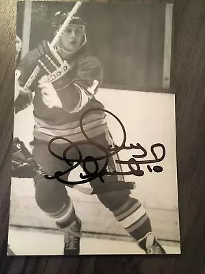 Vintage Calgary Flames Gary Roberts Autograph Postcard • $25.50