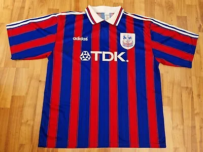 £159.99 • Buy Vintage Crystal Palace 1996-1998 Mens Xxl Home Football Shirt Adidas Signed