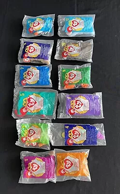 1998 McDonald's Ty Teenie Beanie Babies Complete Set Of 12 - New In Packages • $15