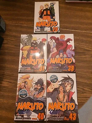 Naruto Manga Collection Vol. 28 31 39 40 43 Paperback By Masashi Kishimoto • $28