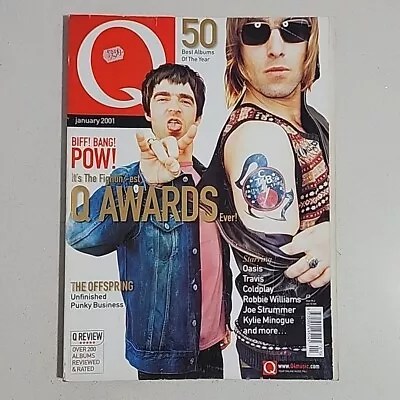 Q - International Music Magazine January 2001 OASIS ROBBIE WILLIAMS OFFSPRING • $8.49