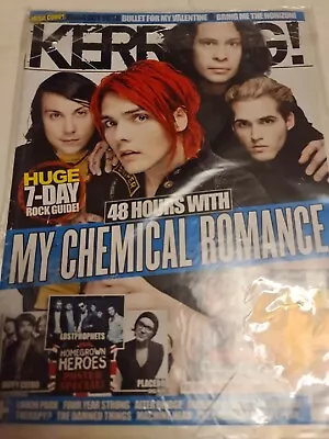 MY CHEMICAL ROMANCE COVER KERRANG MAGAZINE  GERARD WAY FRANK IERO Rare Vintage • £74.99