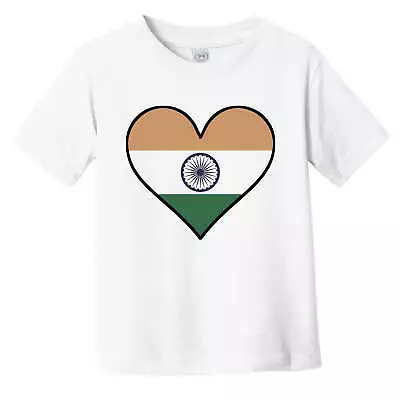 Indian Flag T-Shirt - Cute Indian Flag Heart - India Infant Toddler Shirt • $22.99