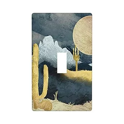 Mountain Desert Cactus Light Switch Cover 1 Gang Single Toggle Abstract Decor... • $23.06