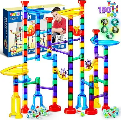 150 Pcs Marble Run Set Construction STEM Toy Kids Educational Blocks Gift • $45.99