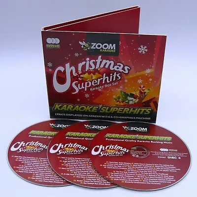 Zoom Karaoke CD+G - Christmas Superhits - Triple CD+G Xmas Karaoke Disc Pack • £9.95