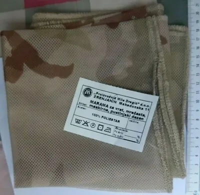 SERBIA ARMY Neck Scarf Mile Dragic Desert Pattern Camouflage Military Bandanna • $14.99