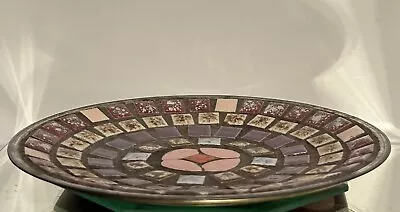 Vintage Mosaic Plate Retro Boho Chic Decor 6.5  Trinket Dish • $14