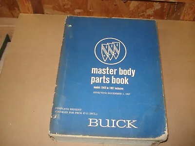 1940-1967 Buick Body Parts Catalog Original Numbers List Book 66 65 64 Skylark • $124.50