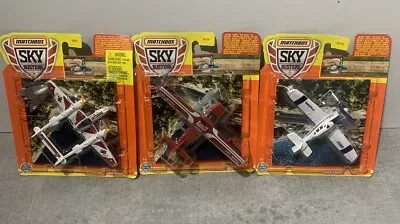 MATCHBOX SKY BUSTERS 3 SET - CESSNA CARAVAN MBX CROP DUSTER P-38 LIGHTNING New • $18.89