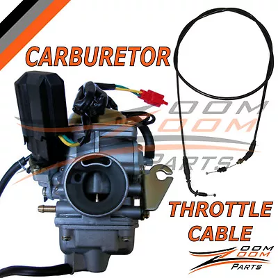 26mm Carburetor Throttle Cable GY6 150 150cc Chinese China Scooter Moped Carb • $39.95