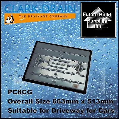 Manhole Cover & Frame 600x450 10 Tonne Galvanised Steel PC6CG Access Inspection • £40.45