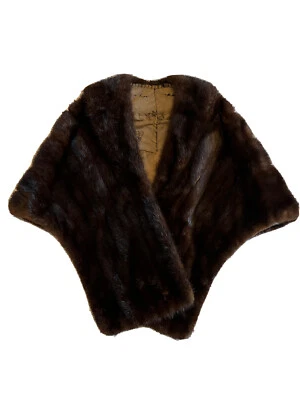 $99.99 • Buy Vintage Genuine Mink Fur Stole Cape Wrap