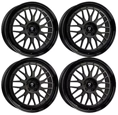 MB-Design LV1 Alloy Wheels 4x 7.5Jx18 ET35 4x100 SWMATT Fits Fiat 124 Abarth 124 • $3661.28