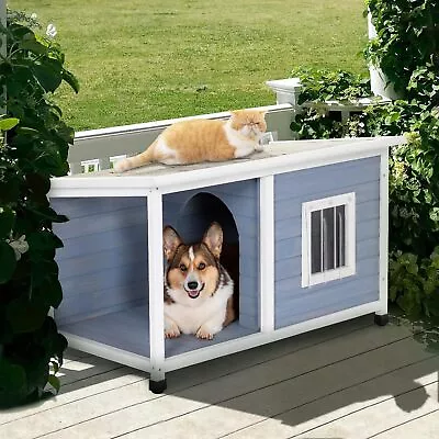 Outdoor Dog House Weatherproof For Medium Small Dogs Durable And Comfortable • $252.99