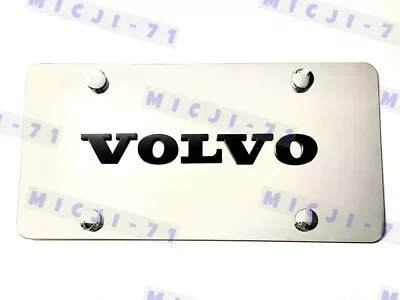 Volvo Front Heavy Duty Vanity Mirror Stainless Metal License Plate Tag • $45.99