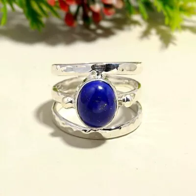 Gifting Lapis Lazuli Ring Handmade 925 Sterling Silver Queen Ring All Size AB200 • $13.99