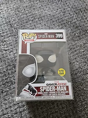 Funko Pop Spider-Man 399 Games Gamerverse Marvel Glow In The Dark With Protector • £42