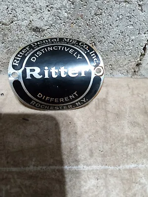 Vintage Ritter Dental Chair DISTINCTIVELY RITTER DIFFERENT Emblem • $18.75