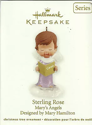 Hallmark Ornament Sterling Rose Mary's Angels Series 25 Mary Hamilton 2012 New • $6.99