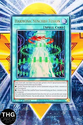 Harmonic Synchro Fusion MZMI-EN035 1st Ed Ultra Rare Yugioh Card • £6.49