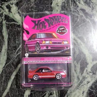 Hot Wheels RLC Exclusive Pink Edition 1993 Ford Mustang Cobra R With Protector  • $30