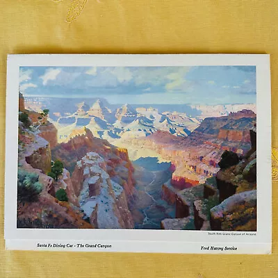 Fred Harvey Santa Fe Railroad Dining Car Dinner Menu Grand Canyon Arizona • $22.95