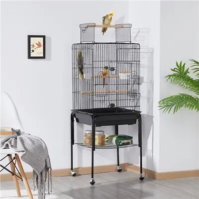 £64.99 • Buy Bird Cage Open Play Top Parrot Cage Budgie Cage W/ Stand For Cockatiel Parakeet