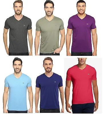 $41.65 • Buy New Lacoste Men's Premium Sport Athletic Pima Cotton V-neck Shirt T-shirt Th6710