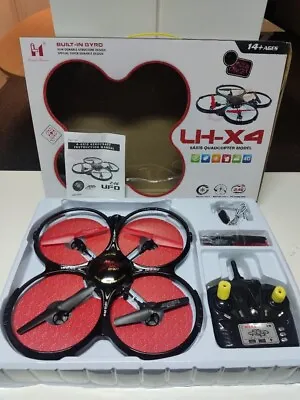 LH-X4 6 Axis Quadcopter UFO Drone With Built-In Gyro 2.4G Wireless Control • £20
