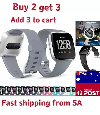 $5.29 • Buy For Fitbit Versa 1 Versa 2 Lite Replacement Band Silicone Strap Wristband Bands