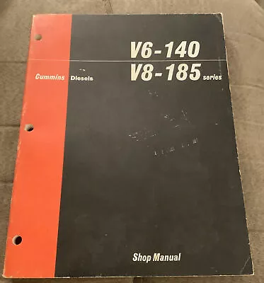 Cummins Diesels V6-140 V8-185 Engine Service Shop Repair Workshop Manual • $21.99