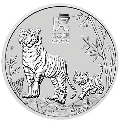 2022 Year Of The Tiger - 2oz 999 Silver Bullion Coin From The Perth Mint • $125