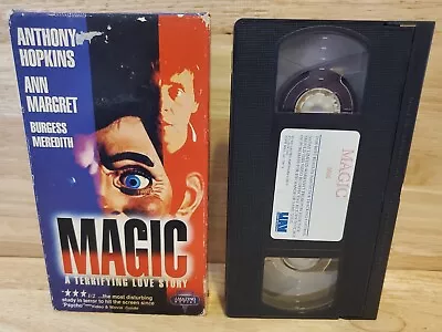 Magic VHS HORROR SLASHER Anthony Hopkins RARE GORE 80’s HORROR • $7.90