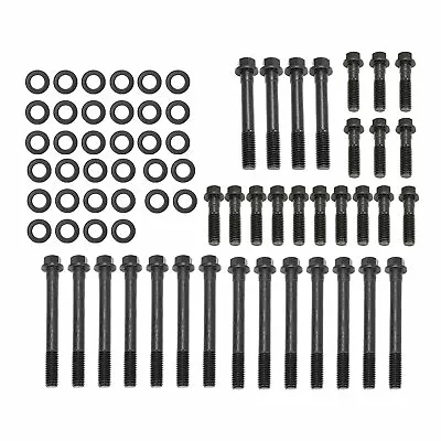 Head Bolt Kit For SBC Small Block Chevy 350 383 400 Hex Head Bolts Heads • $39.85