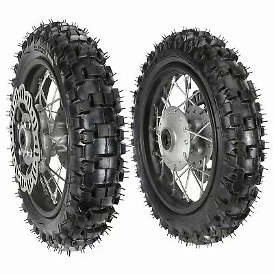 Offroad 3.00-10 Front 2.50-10 Rear Tire Rim Wheel Scooter Moped CRF50 XR 50CC 70 • $195.71